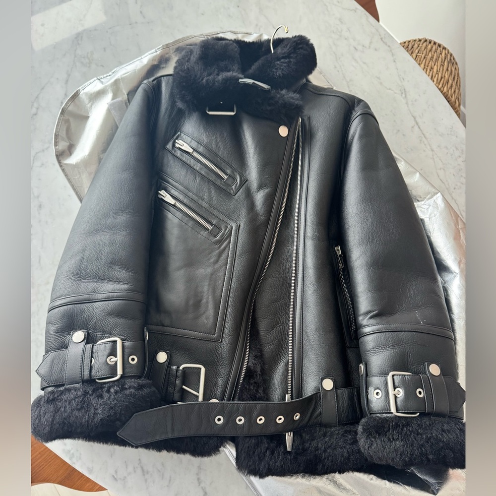 The Arrivals Shearling Coat (similar to Acne Studios)